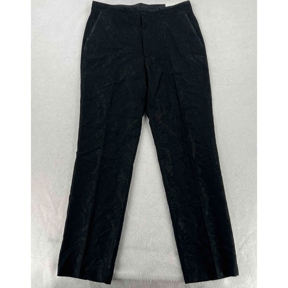 NWT Sean John Men's Classic-Fit Suit Separate Dress Pants Slacks Black Sz 36x30